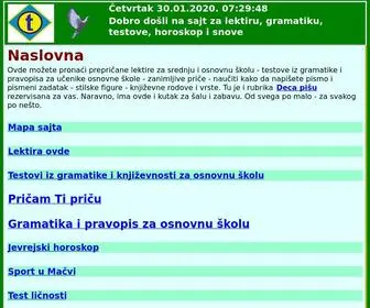 Tabanovic.com(Tabanović) Screenshot