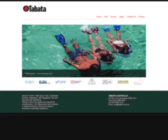 Tabata.com.au(Tabata Australia) Screenshot