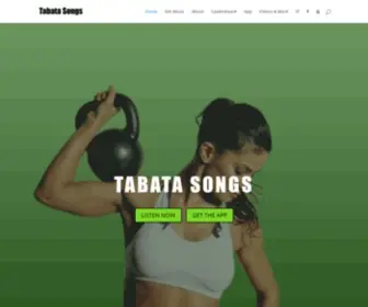 Tabatasongs.com(TABATA SONGS Workout Music for Tabata interval training workouts. TABATA) Screenshot