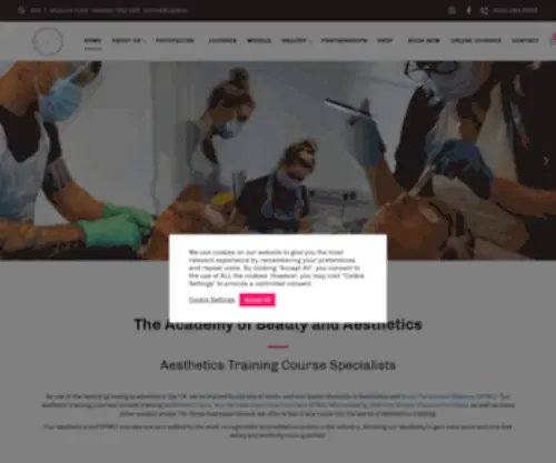 Tabauk.com(Aesthetics Training Courses) Screenshot