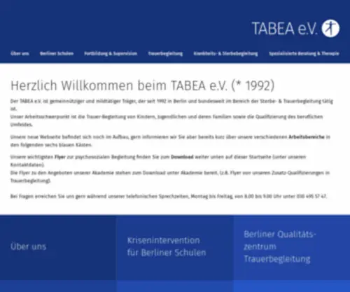 Tabea-EV.de(Startseite) Screenshot