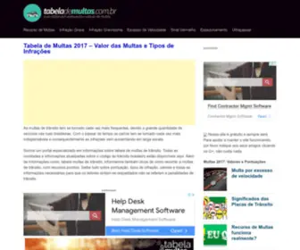 Tabelademultas.com.br(Tabela de Multas 2017) Screenshot