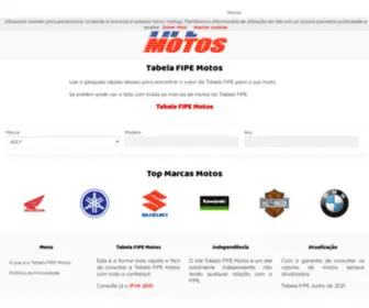 Tabelafipemotos.com.br(Tabela FIPE Motos) Screenshot