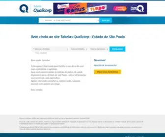 Tabelasdevendasqualicorp.com.br(Tabelas Qualicorp) Screenshot