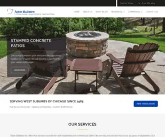 Taberbuilders.com(Stamped Concrete Patios) Screenshot