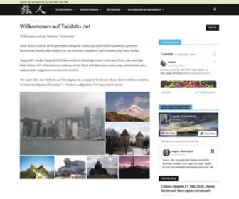 Tabibito.de(Tabibito Reiseseiten) Screenshot