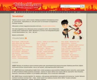 Tabinetti.com(Suomalaiset kitaratabulatuurit ja) Screenshot
