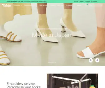 Tabio.fr(Chaussettes de luxe fabriquées au Japon) Screenshot