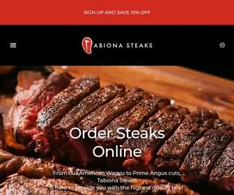 Tabionasteaks.com(Order Steaks Online) Screenshot