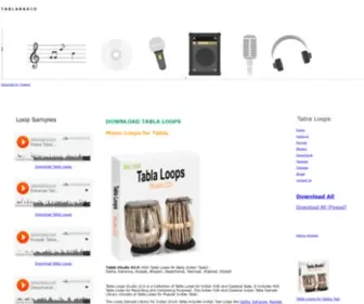 Tablaradio.com(Online Resource for Tabla Loops and Samples for Musicians) Screenshot
