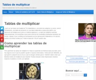 Tablasdemultiplicar.org(Aprender las Tablas) Screenshot