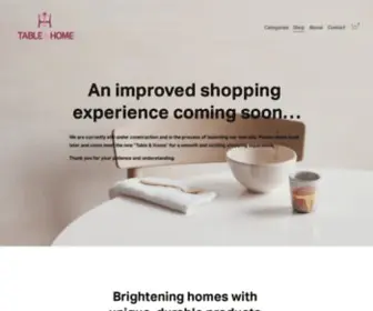 Tableandhome.com(We have been providing everything for your Table and Home. We carry all top brands in dinnerware) Screenshot