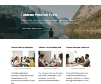 Tableaupracticetest.com(Tableau Desktop Specialist Certified Associate Quiz Hands) Screenshot