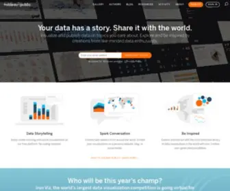 Tableaupublic.com(Tableau public) Screenshot