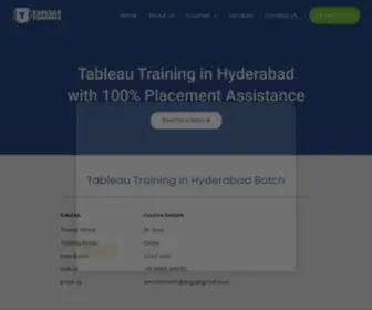 Tableautrainings.in(Tableautrainings) Screenshot