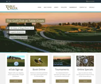 Tablecreek.com(The Golf Club at Table Creek) Screenshot