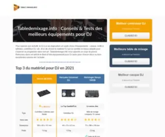 Tabledemixage.info(→) Screenshot