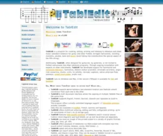 Tabledit.com(TablEdit Tablature Editor) Screenshot