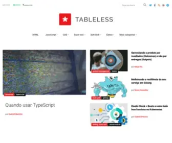 Tableless.com.br(Desenvolvimento inteligente com padrões web e design) Screenshot