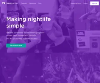 Tablelistpro.com(Venue Management by Tablelist (Formerly Nightpro)) Screenshot