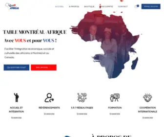 Tablemontrealafrique.org(TMA) Screenshot