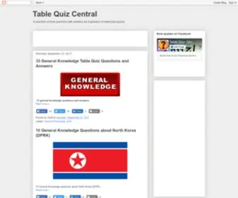 Tablequizcentral.com(tablequizcentral) Screenshot