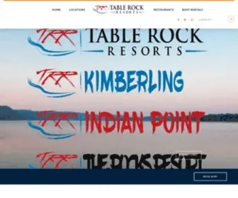 Tablerocklakeresorts.com(Table Rock Resorts) Screenshot