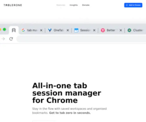Tabler.one(TABLERONE ∙ All) Screenshot