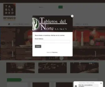 Tablerosdelnorte.com(Tablered Arauco Tableros del Norte) Screenshot