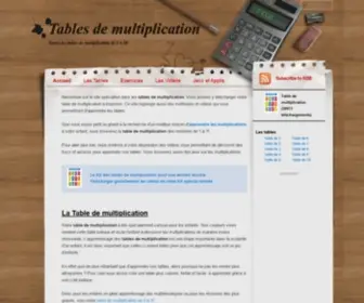 Tablesdemultiplication.net(Table de multiplication de 0 a 11 sur) Screenshot