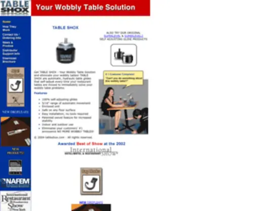 Tableshox.com(Table shox) Screenshot