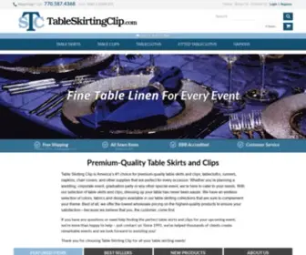 Tableskirtingclip.com(Table Skirting Clip) Screenshot