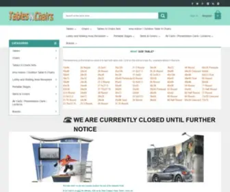 Tablesnchairs.com(Hundreds of different models Some of the lowest prices on the internet for Tables) Screenshot