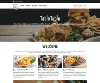 TableTable.co.uk(Table Table) Screenshot