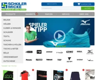 Tabletennis-Shop.de(Tischtennis Online Shopping günstig & schnell) Screenshot