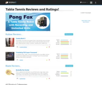 Tabletennisdb.com(Table Tennis Reviews) Screenshot