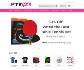 Tabletennishub.net(Table Tennis Hub) Screenshot