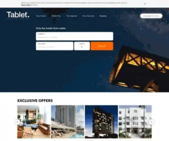 Tablethotels.com(Tablet Hotels) Screenshot