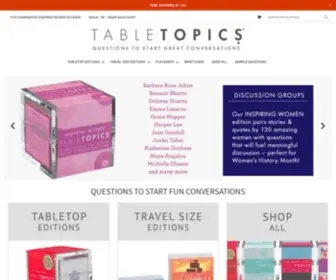 Tabletopics.com(Conversation Starters) Screenshot