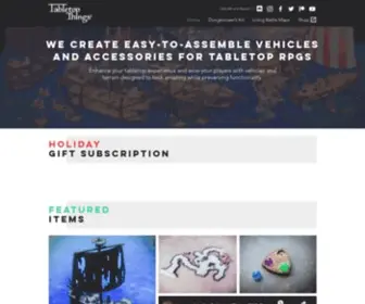 Tabletopthings.com(Tabletop RPG Products and Accessories) Screenshot