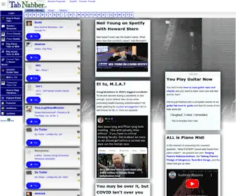 Tabnabber.com(Piano tabs) Screenshot