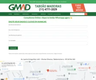 Taboaomadeiras.com.br(GMAD Taboão Madeiras) Screenshot