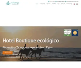 Taboga.com.mx(Hotel boutique ecol) Screenshot