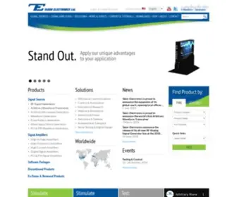 Taborelec.com(Tabor Electronics) Screenshot