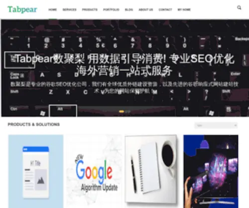 Tabpear.com(领先的谷歌seo优化公司) Screenshot