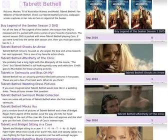 Tabrettbethell.info(Tabrett Bethell Pictures) Screenshot