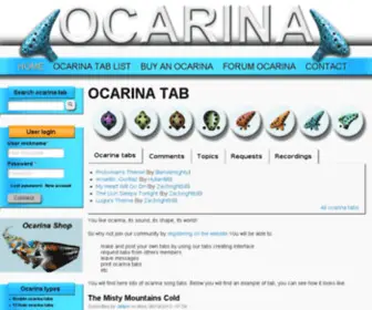Tabs-Ocarina.com(Ocarina tabs) Screenshot