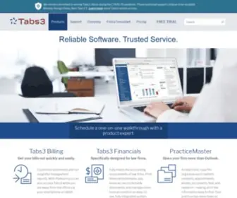 Tabs3.com(Legal Practice Management Software) Screenshot