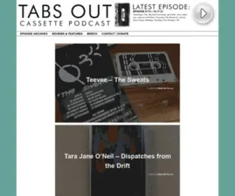 Tabsout.com(Tabs Out Cassette Podcast) Screenshot