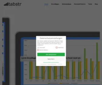 Tabstr.de(Anleitungen und Tipps zum Thema Finanzen mit Excel) Screenshot